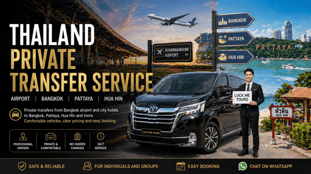 Private airport transfer vehicle in Bangkok