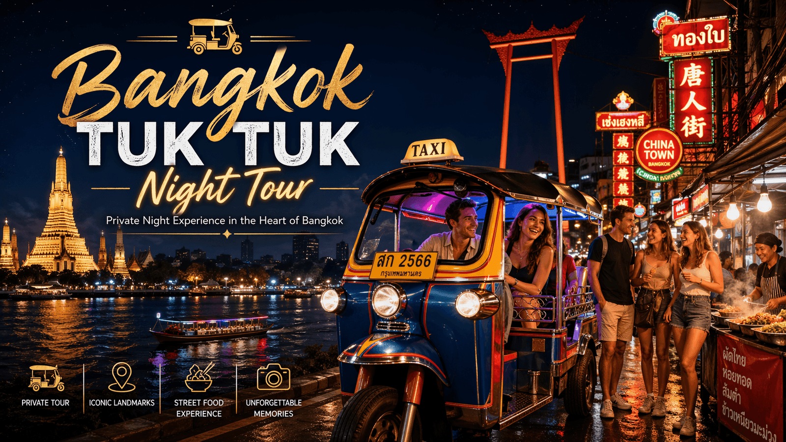 Bangkok Tuk Tuk night tour