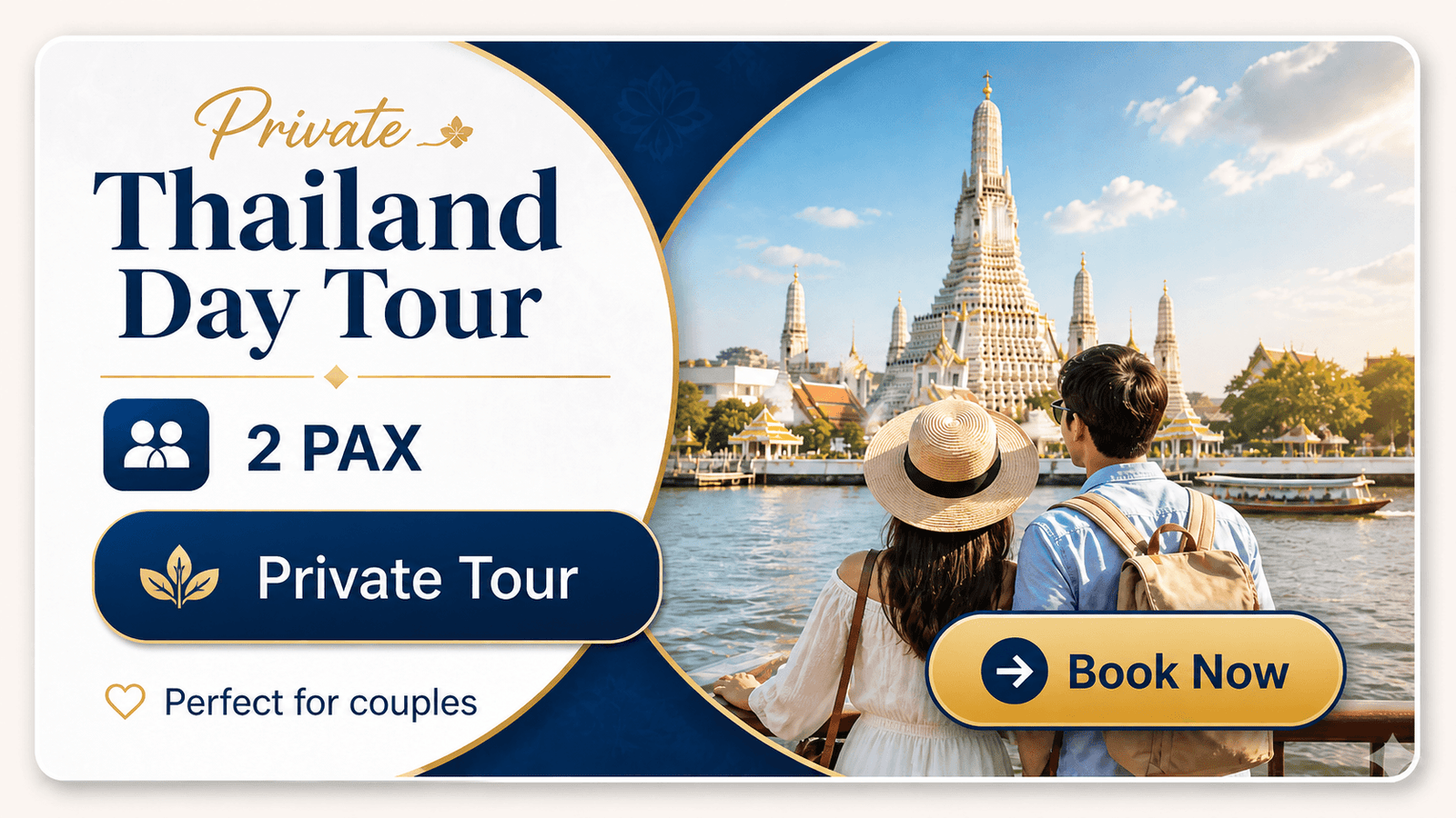 Book a private tour for 2 passengers